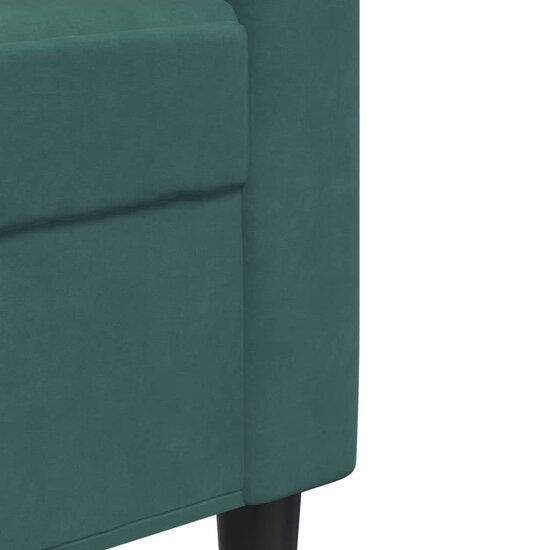 3-Delige Loungeset Met Kussens En Bolsters Fluweel Donkergroen