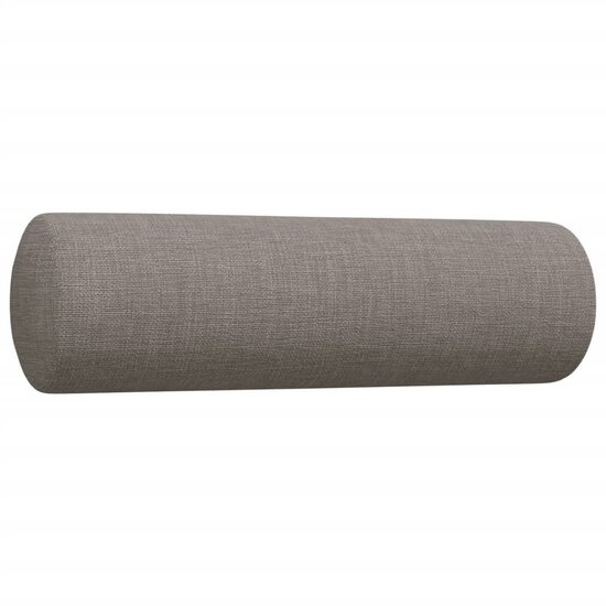 3-Delige Loungeset Met Sierkussens Stof Taupe