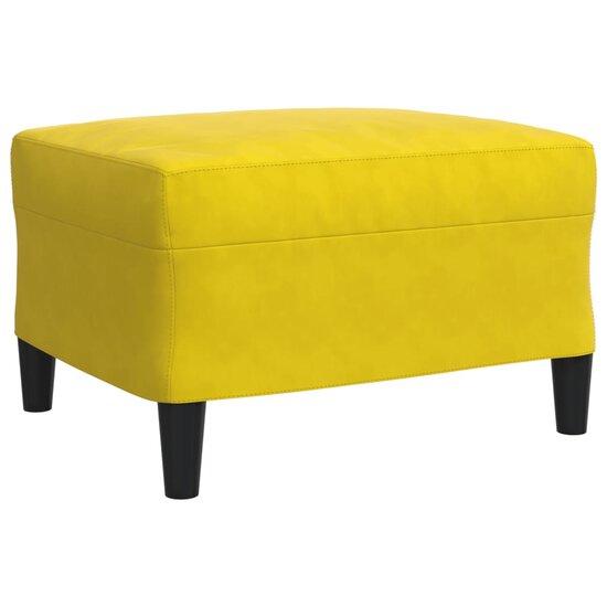 3-Delige Loungeset Met Kussens En Bolsters Fluweel Geel