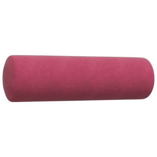 3-Delige Loungeset Met Kussens En Bolsters Fluweel Wijnrood