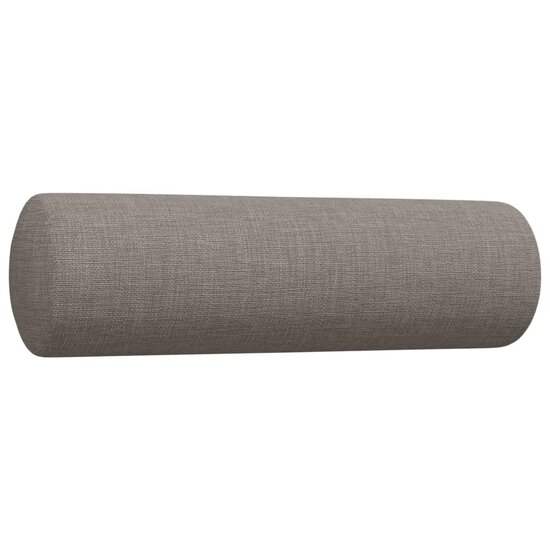 2-Delige Loungeset Met Sierkussens Stof Taupe