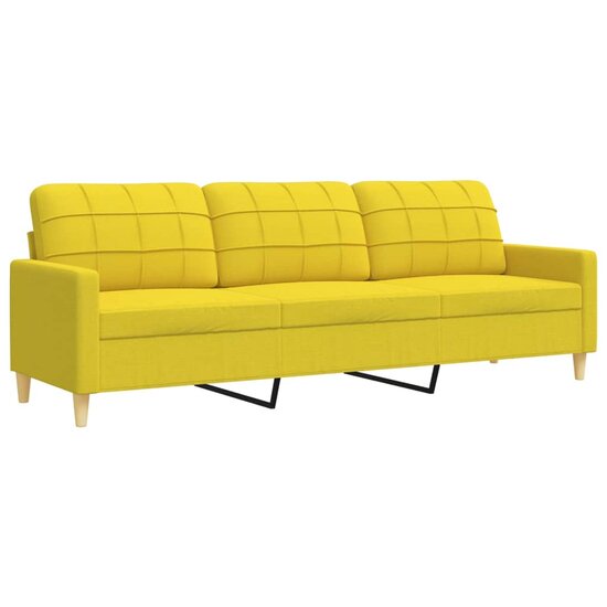 2-Delige Loungeset Stof Lichtgeel