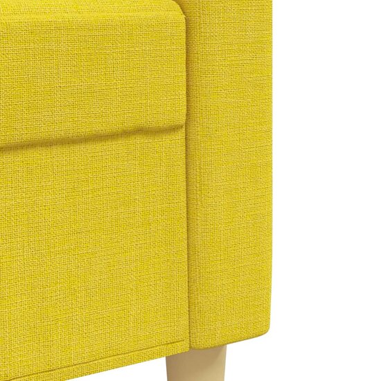 2-Delige Loungeset Stof Lichtgeel