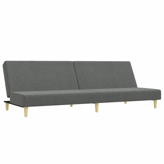 2-Delige Loungeset Stof Donkergrijs
