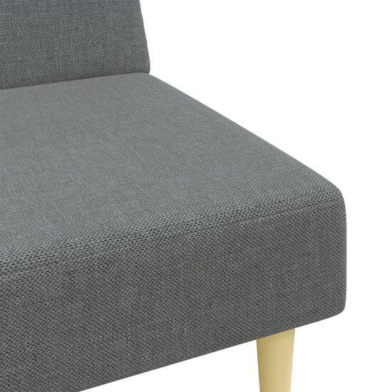 2-Delige Loungeset Stof Donkergrijs