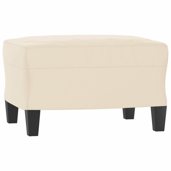 Driezitsbank Met Voetenbank 180 Cm Microvezelstof Beige