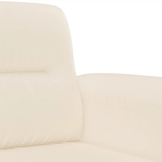 4-delige Loungeset met kussens microvezelstof beige