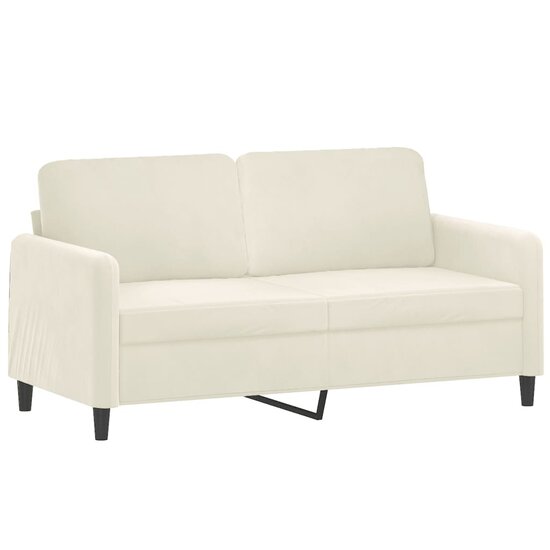 3-Delige Loungeset Fluweel Kleurig Cr&egrave;me