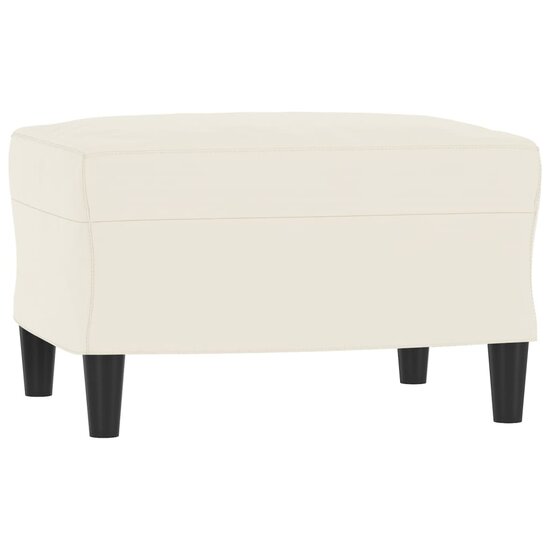 3-Delige Loungeset Fluweel Kleurig Cr&egrave;me