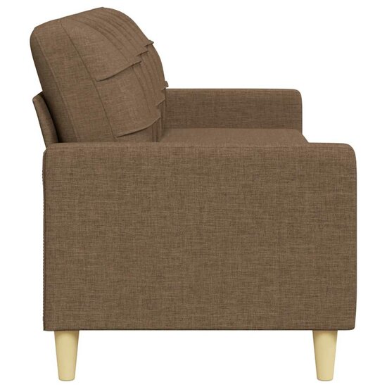 Driezitsbank Stof 210 cm Bruin
