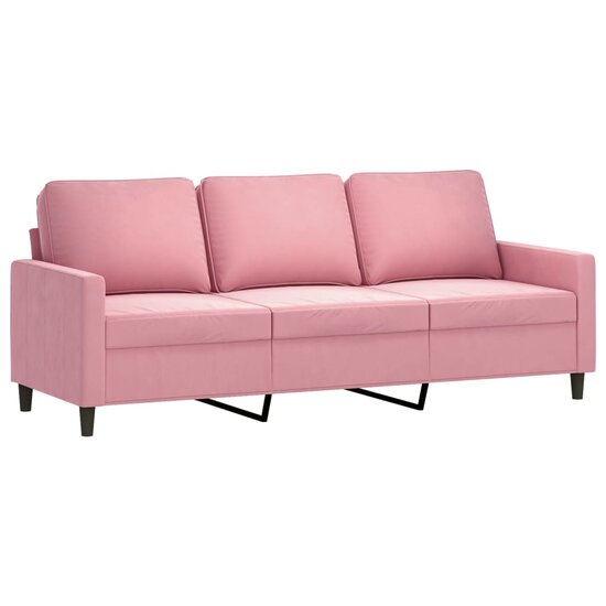 4-Delige Loungeset Fluweel Roze