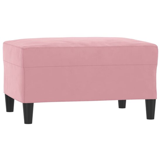 4-Delige Loungeset Fluweel Roze