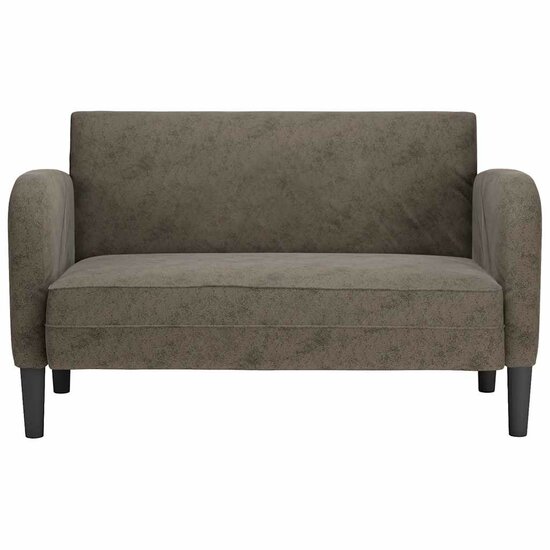 Loveseat Bank 110 Cm Kunstleer Donkergrijs