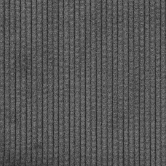 Loveseat Bank 109 Cm Corduroy Stof Donkergrijs