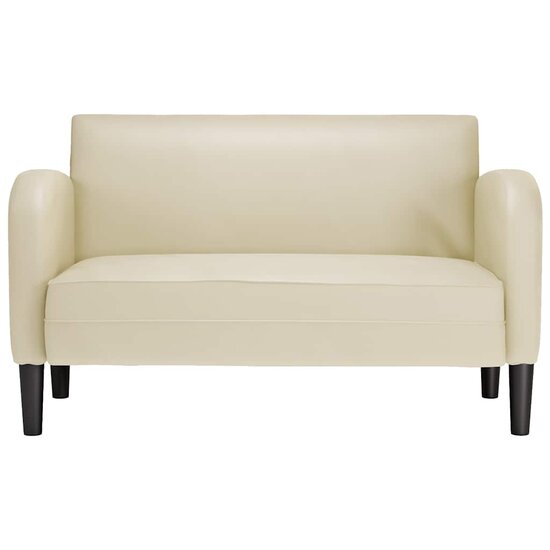 Loveseat Bank 110 Cm Kunstleer Kleurig Cr&egrave;me