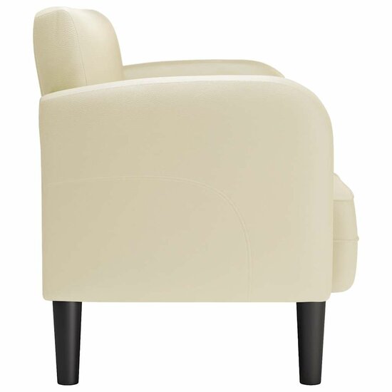 Loveseat Bank 110 Cm Kunstleer Kleurig Cr&egrave;me