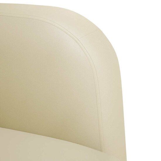Loveseat Bank 110 Cm Kunstleer Kleurig Cr&egrave;me