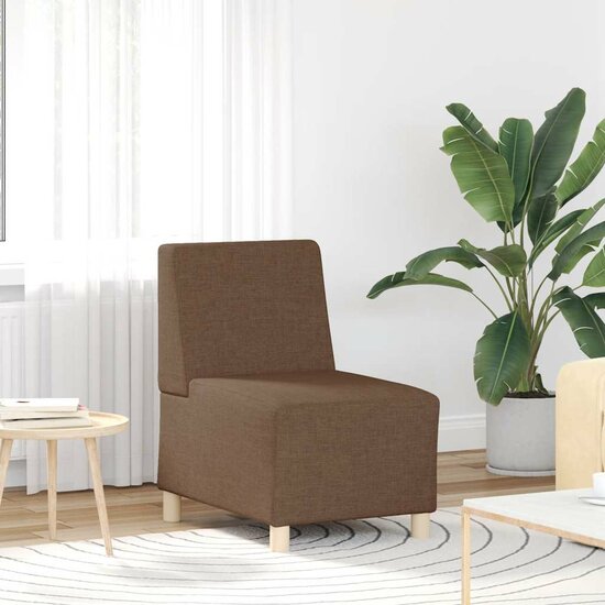 Fauteuil 55 cm stof bruin