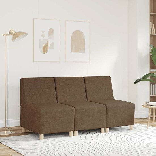 Fauteuil 55 cm stof bruin
