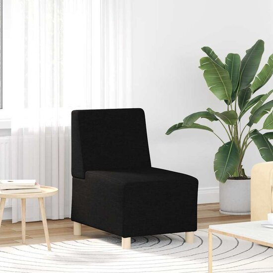 Fauteuil 55 cm stof zwart