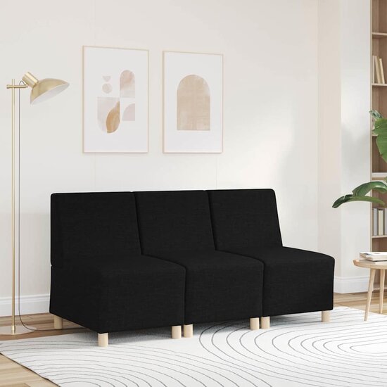 Fauteuil 55 cm stof zwart