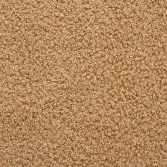 Fauteuil 55 Cm Gekrulde Wolachtige Stof Beige
