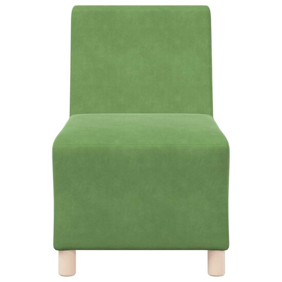 Fauteuil 55 Cm Fluweel Lichtgroen
