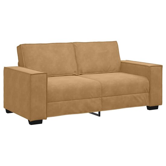 Tweezitsbank Stof 140 cm Bruin