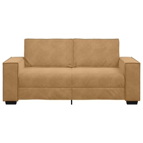 Tweezitsbank Stof 140 cm Bruin