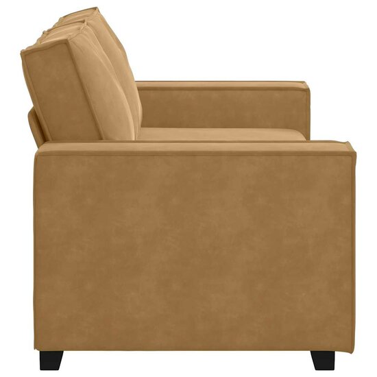 Tweezitsbank Stof 140 cm Bruin