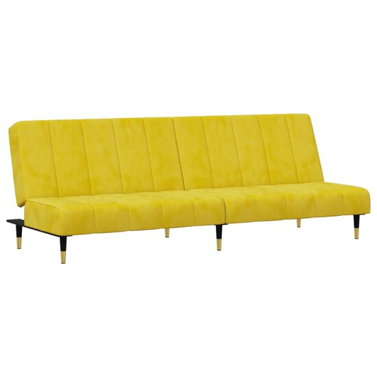 2-Delige Loungeset Fluweel Geel