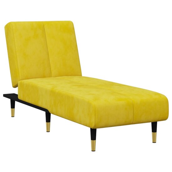 2-Delige Loungeset Fluweel Geel