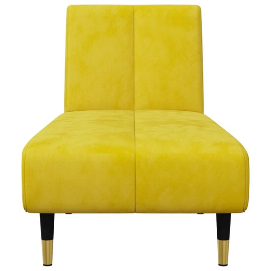 2-Delige Loungeset Fluweel Geel