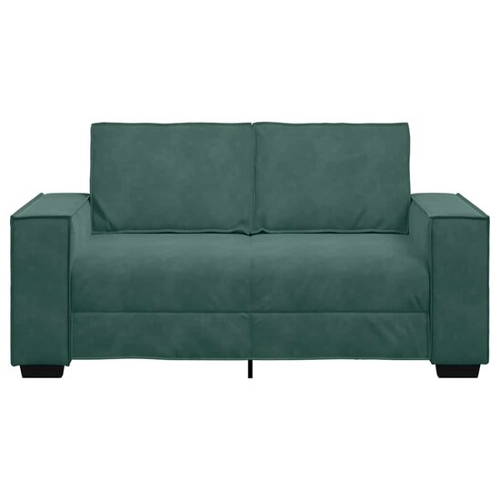 Tweezitsbank Fluweel 120 cm Donkergroen