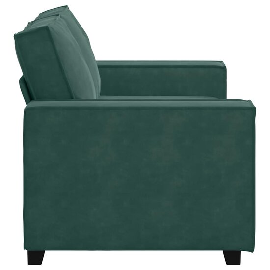 Tweezitsbank Fluweel 120 cm Donkergroen