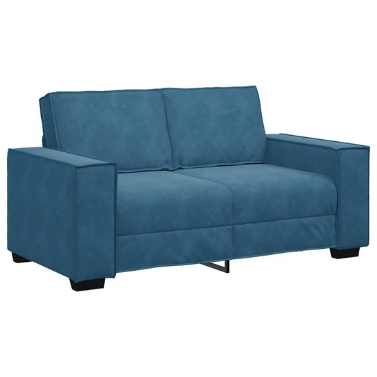 Tweezitsbank Fluweel 120 cm Blauw