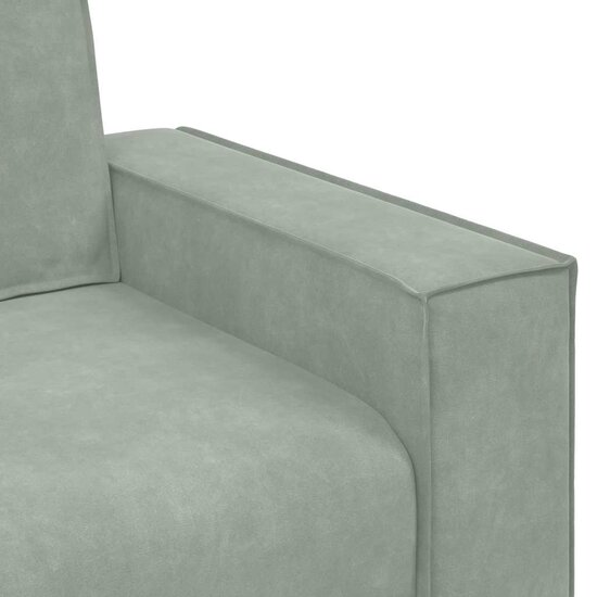 Tweezitsbank Fluweel 120 cm Lichtgrijs