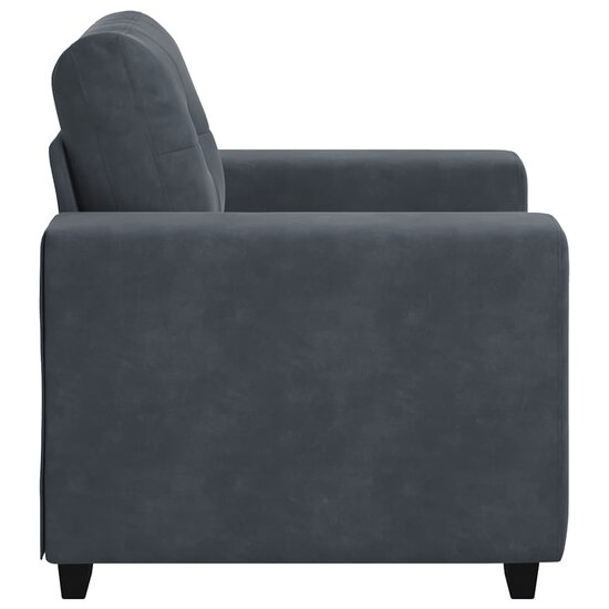 Fauteuil Fluweel 60 cm Donkergrijs
