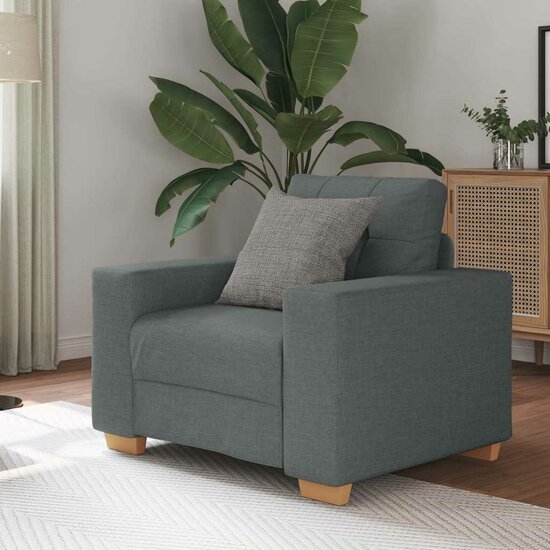 Fauteuil Stof 60 cm Donkergrijs