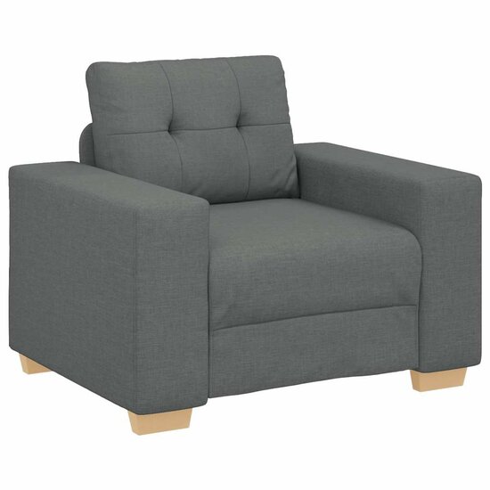 Fauteuil Stof 60 cm Donkergrijs