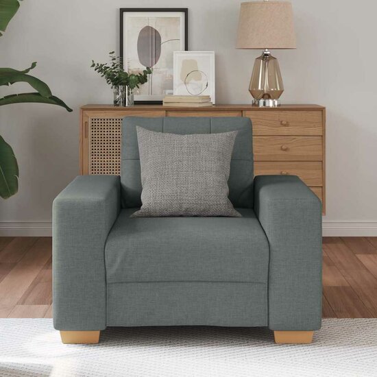 Fauteuil Stof 60 cm Donkergrijs