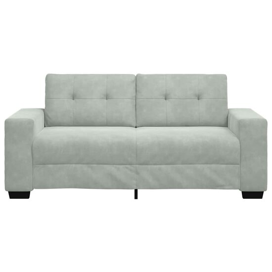 Loveseat Bank Fluweel 140 cm Lichtgrijs