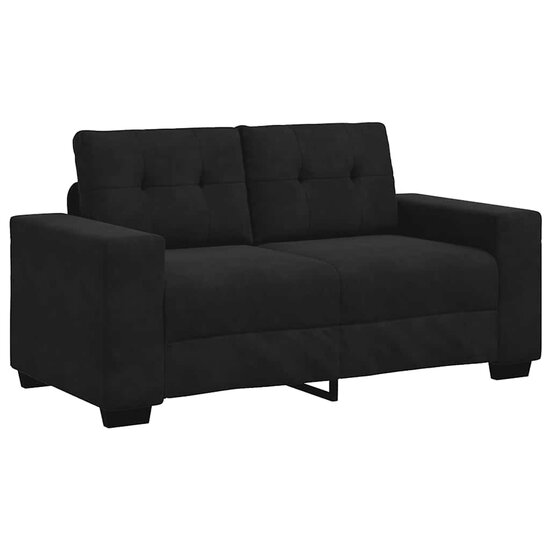 Loveseat Bank Fluweel 120 cm Zwart