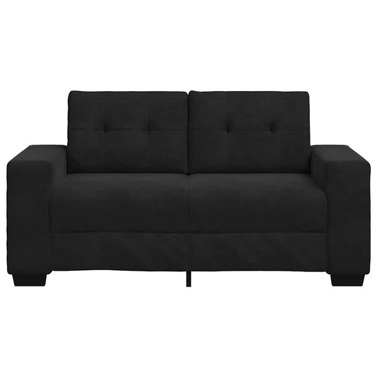 Loveseat Bank Fluweel 120 cm Zwart