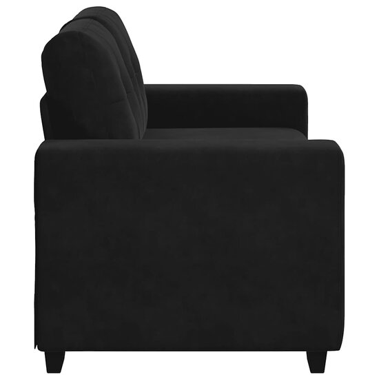 Loveseat Bank Fluweel 120 cm Zwart