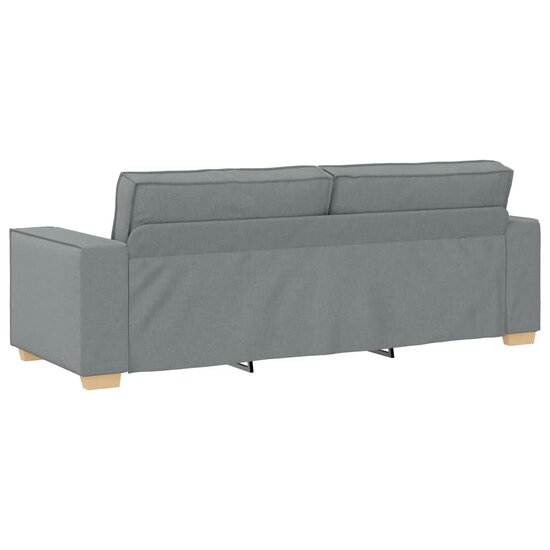 2-Delige Loungeset Met Kussens Stof Lichtgrijs