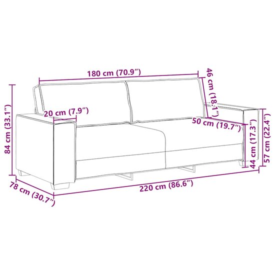 2-Delige Loungeset Met Kussens Stof Lichtgrijs