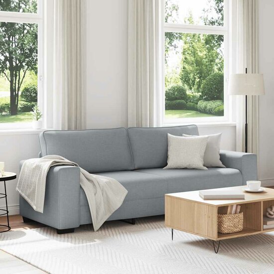 3-Zitsbank Stof 180 cm Lichtgrijs