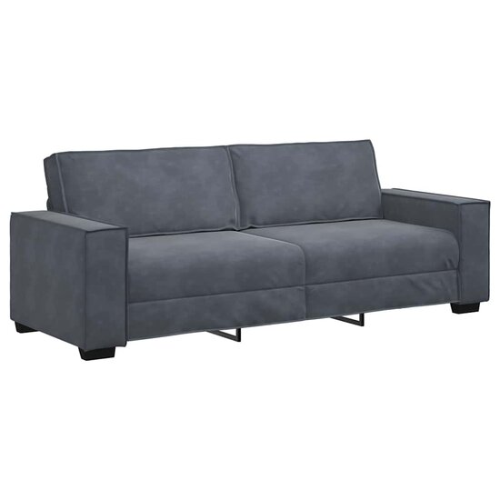 Driezitsbank Fluweel 180 cm Donkergrijs