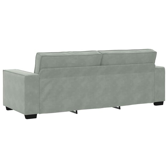 2-Delige Loungeset Met Kussens Fluweel Lichtgrijs